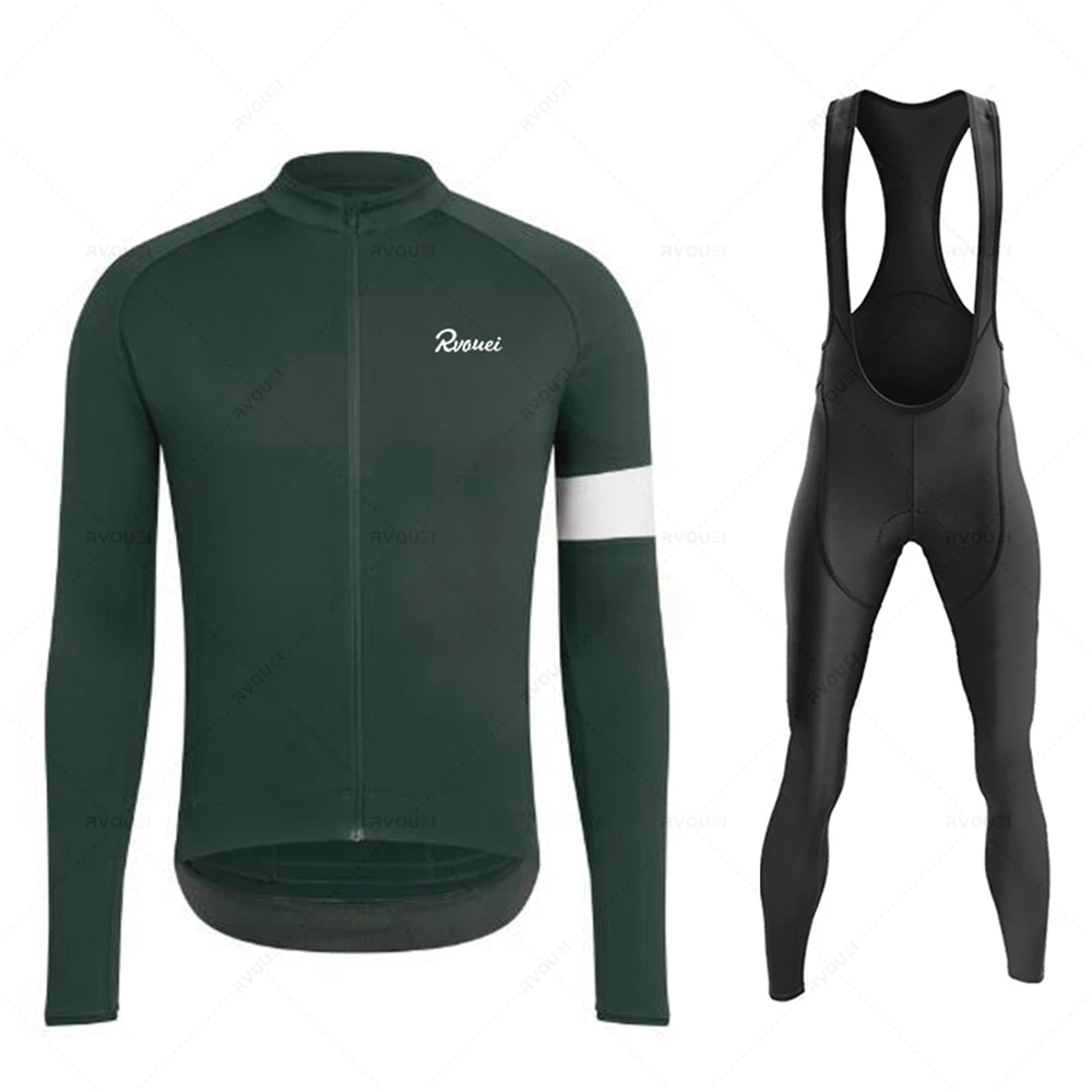 

Новинка, профессиональная команда Rvouei, весенний комплект из Джерси с длинным рукавом для езды на велосипеде, Мужская одежда для езды на вело...