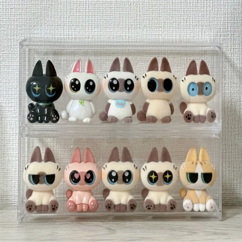 Подлинная модель Moe Azukisan серии глухая коробка сиамская кошка из пасты