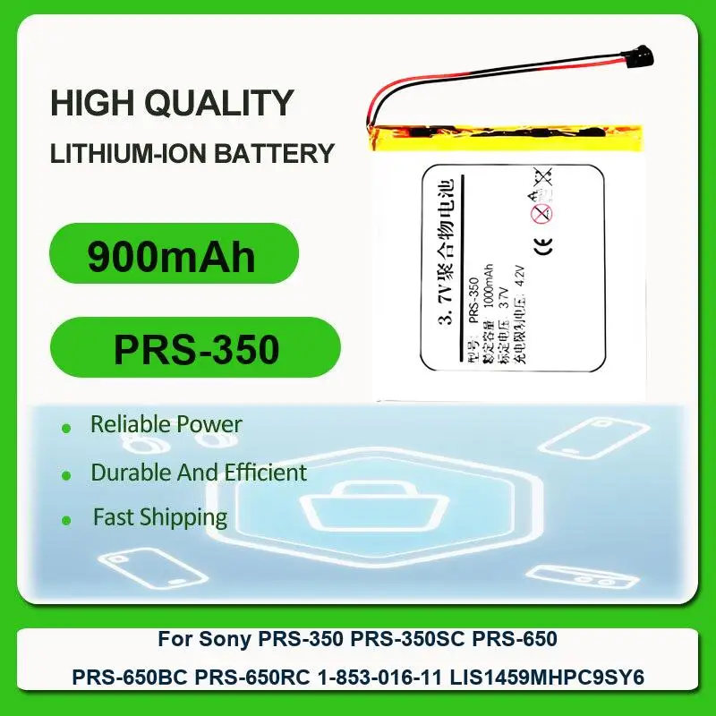 Фото Аккумулятор для электронной книги Sony PRS-350 PRS-350SC PRS-650 PRS-650BC PRS-650RC 1-853-016-11 LIS1459MHPC9SY6 PRS-350 900 мАч №1