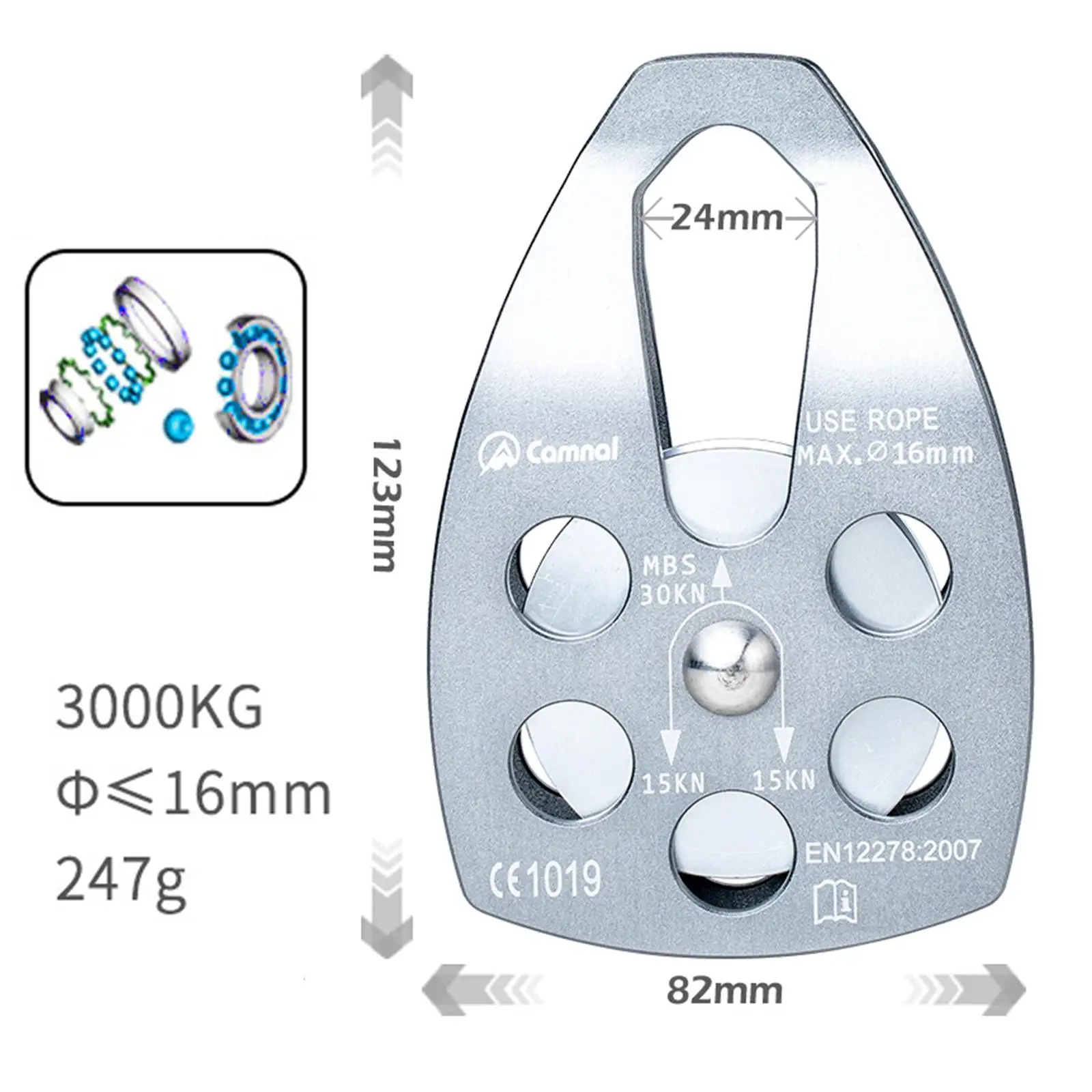 Шкив шкивы подъемный микрошкив арбористское оборудование
