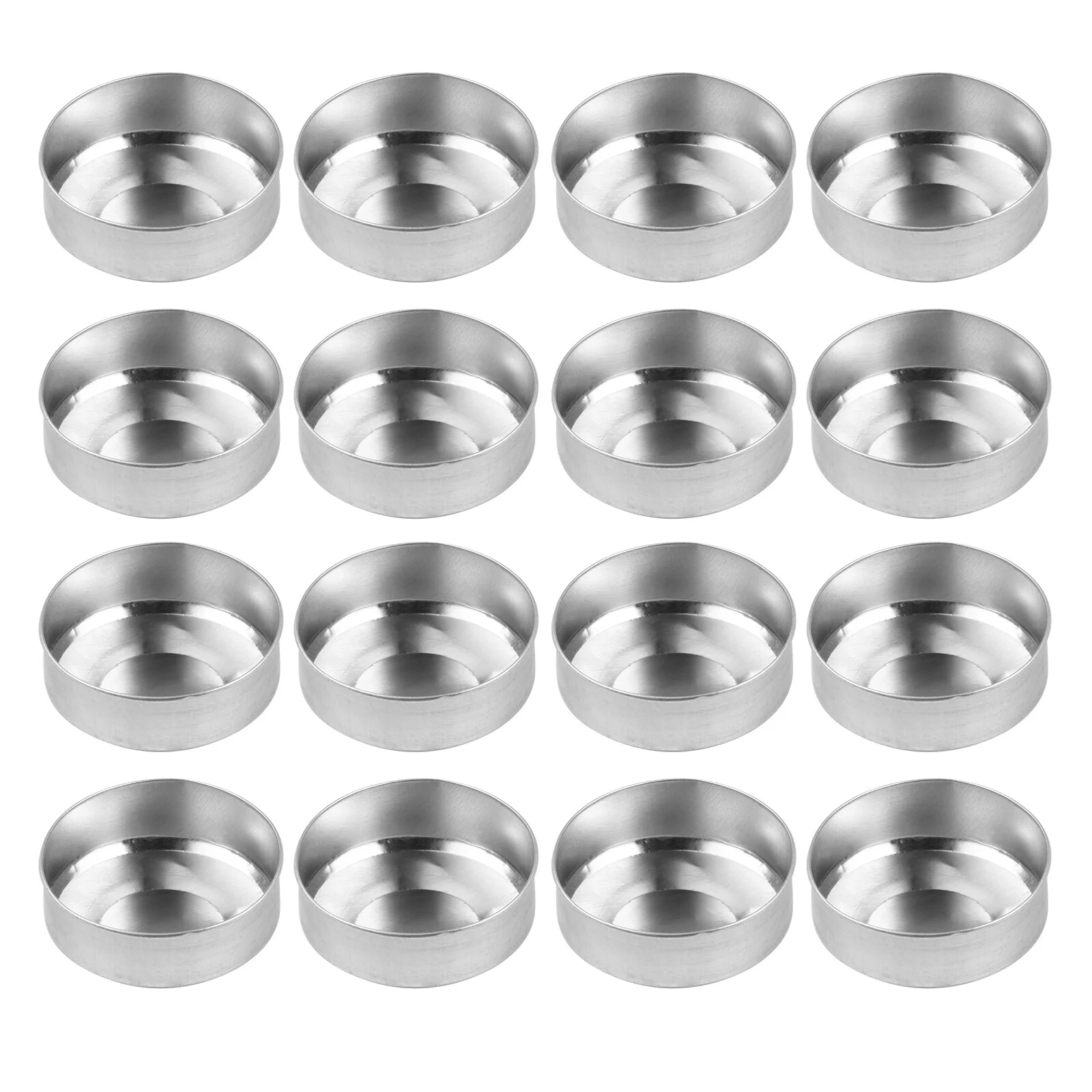 

100 Pcs Aluminum Box DIY Candles Case Tea Tins Empty Mini Containers Bulk Cups