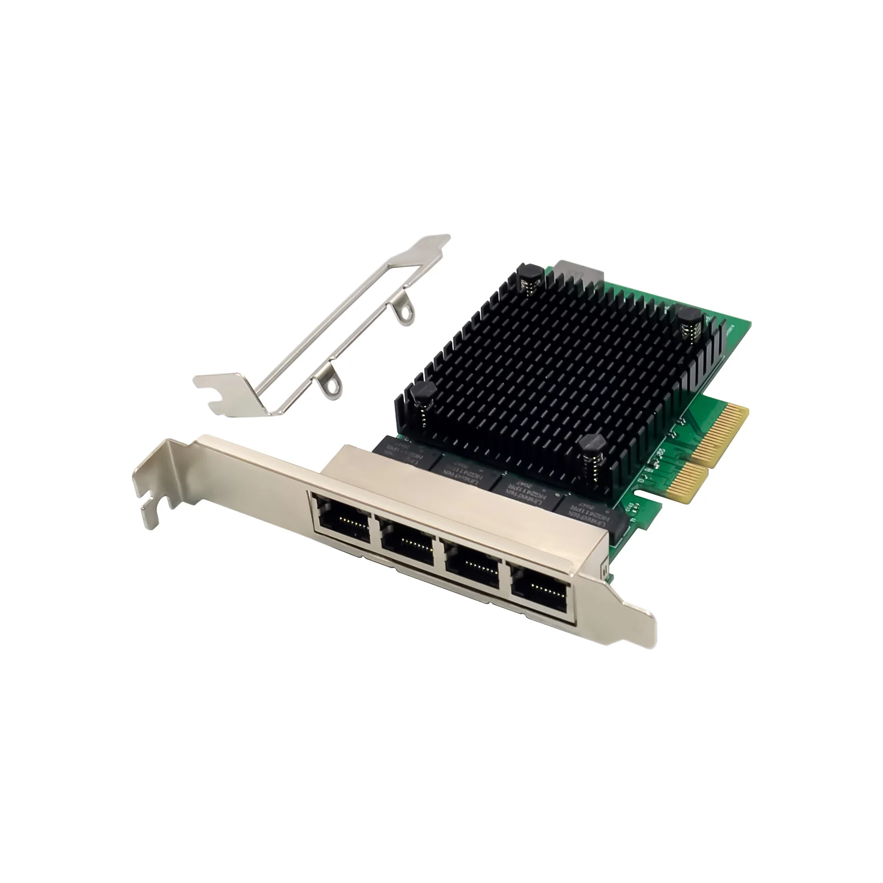 4 Ports PCIe 2.5 Gigabit RJ45 Lan  10/100/1000/2500Mbps Realtek 8125b Chip Quad Port Server Gigabit Network Card 2.5G Ethernet