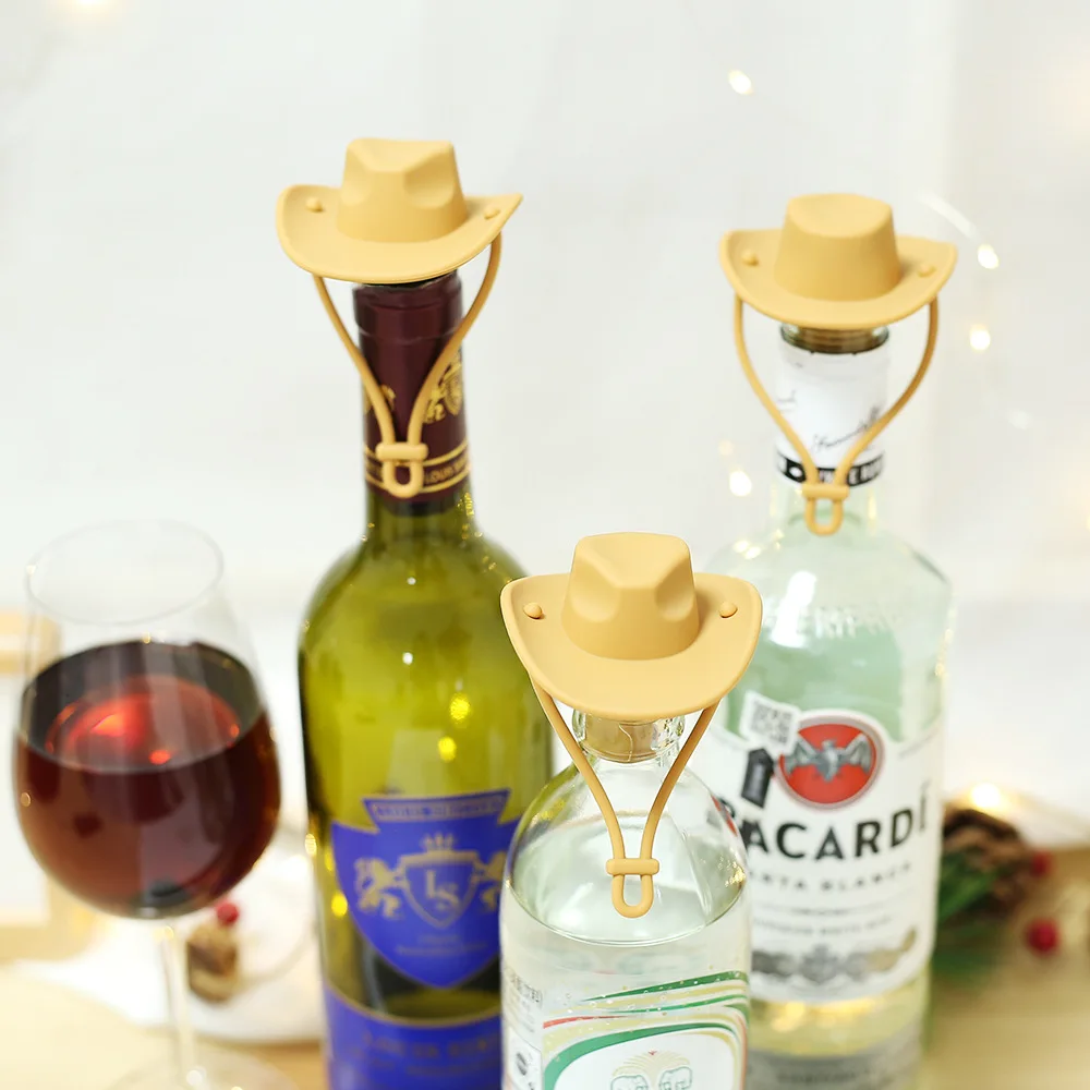 Креативная ковбойская шляпа Силиконовая пробка для вина шампанского уникальная