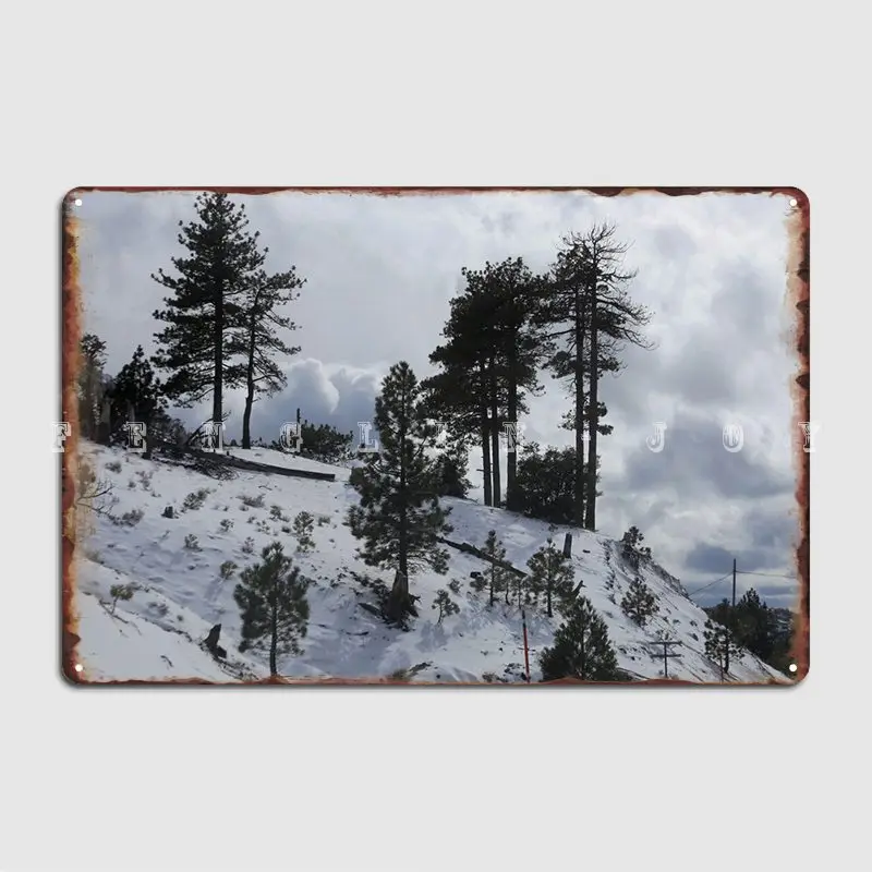 

Зимний ландшафт, металлический плакат на стену, фотообои, проектирование стен, Декор, жестяной знак, плакат
