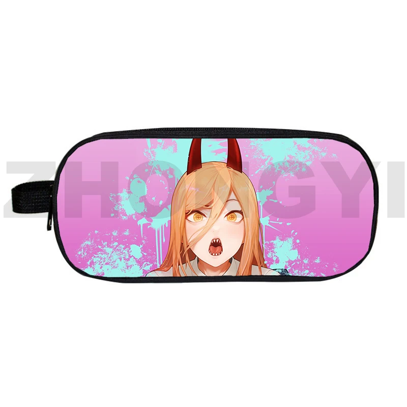 

3D Printed Large Capacity Chainsaw Man デンジ Pencil Case Anime Zipper Makeup Purse Cosmetic Bag School Supplies Teen Cartoon Pouch