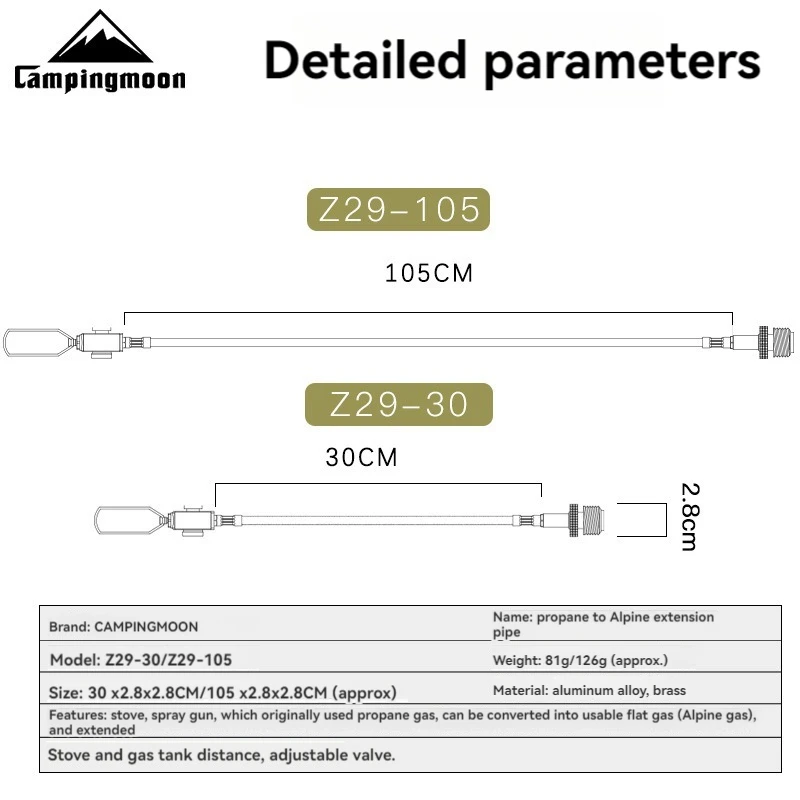 Пистолет-распылитель CAMPINGMOON с пропаном в гору американская наружная горелка