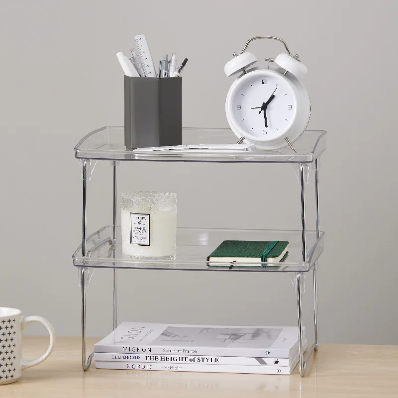 

Desktop Rack Multi-functional Cosmetic Storage Rack Dressing Table Shelves Can Be Superimposed Multi-layer Sundries Organizer