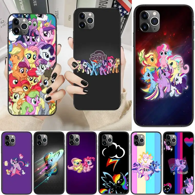 

Cute Littles-Pony Phone Case For iPhone 13 12 11 Pro Max 11 XR XS Max X 8 7 6 5 SE 2020 Fundas Cover