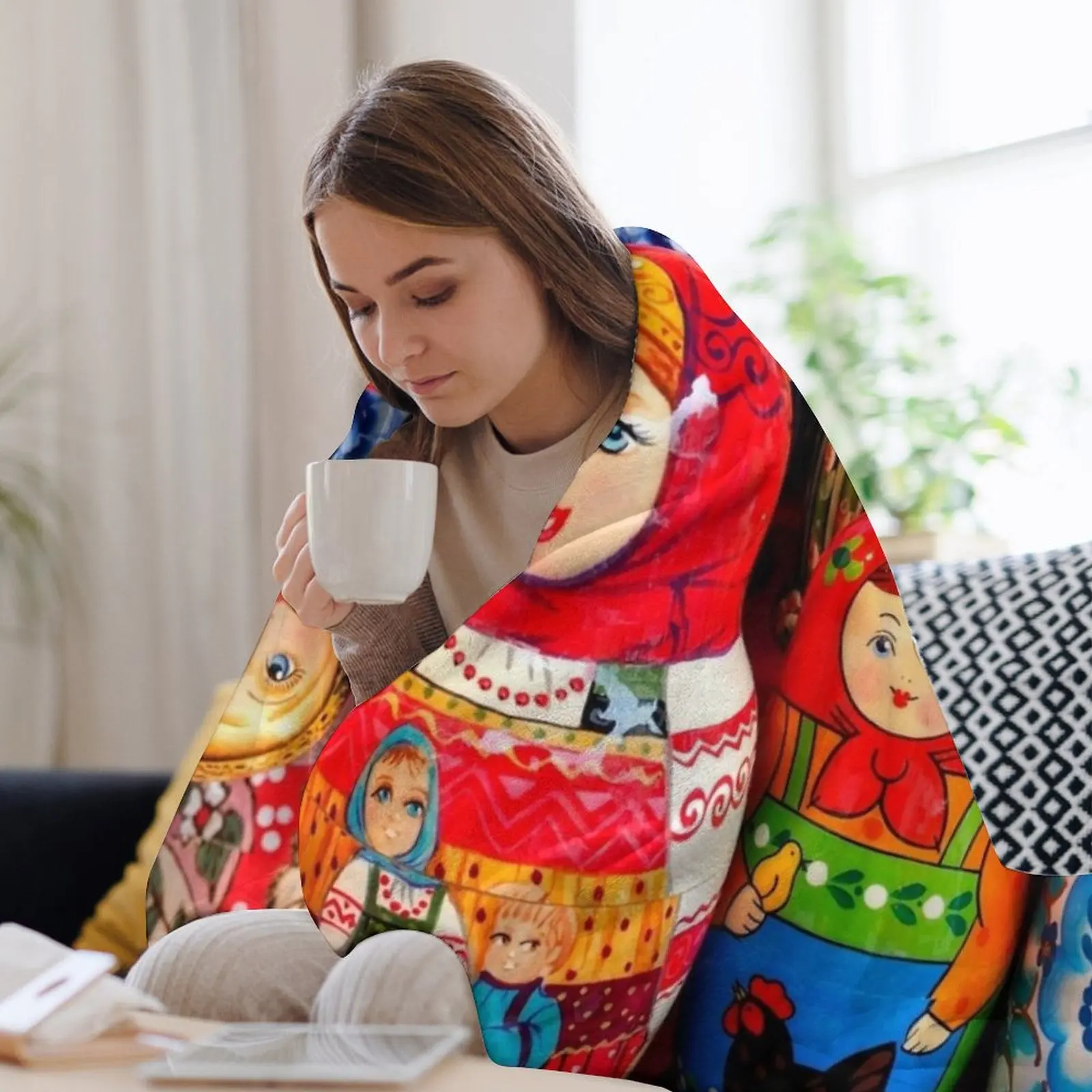 Новое одеяло Матрешка кровать косплей аниме одеяла и пледы