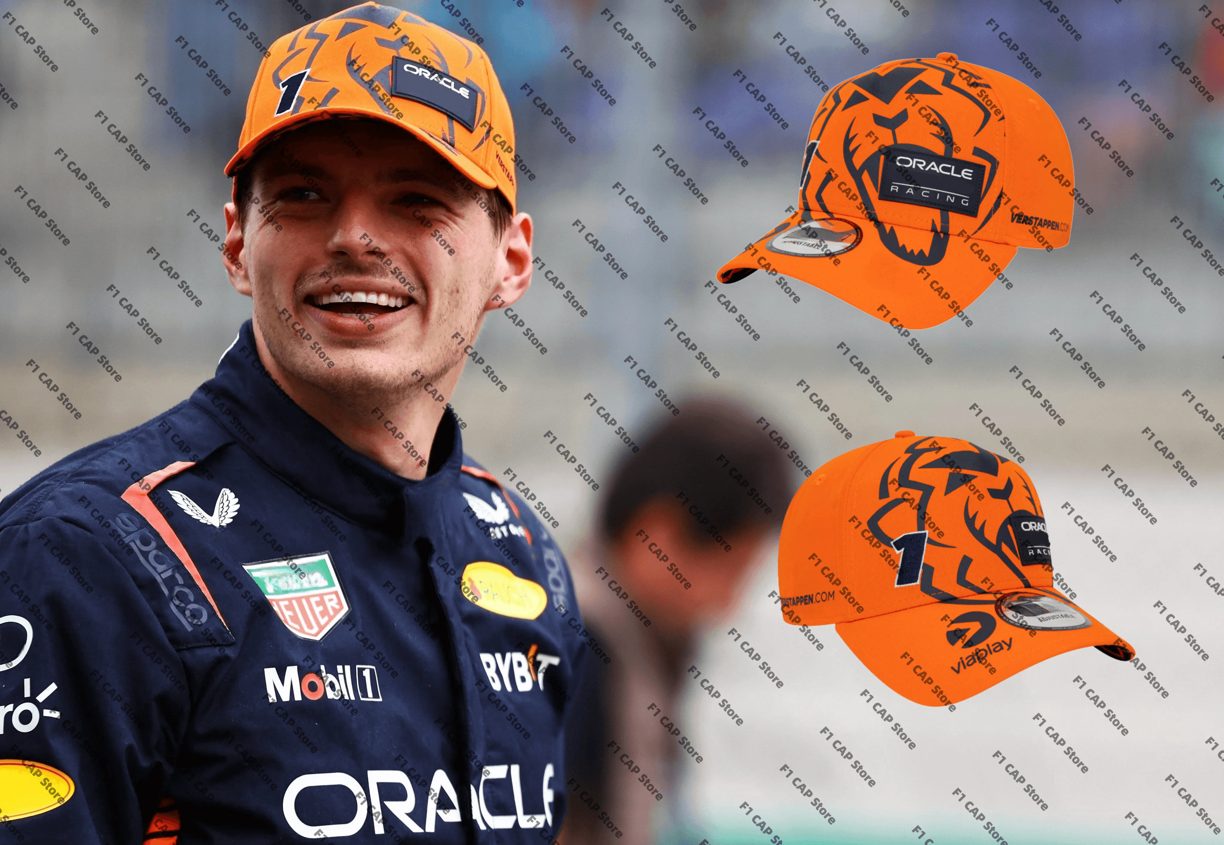 

Oracle Red Color Bull Racing Special Edition Cap F1 Orange Lion Driver Cap 2023 Max Cap Hat Formula One Accessories Unisex Cap
