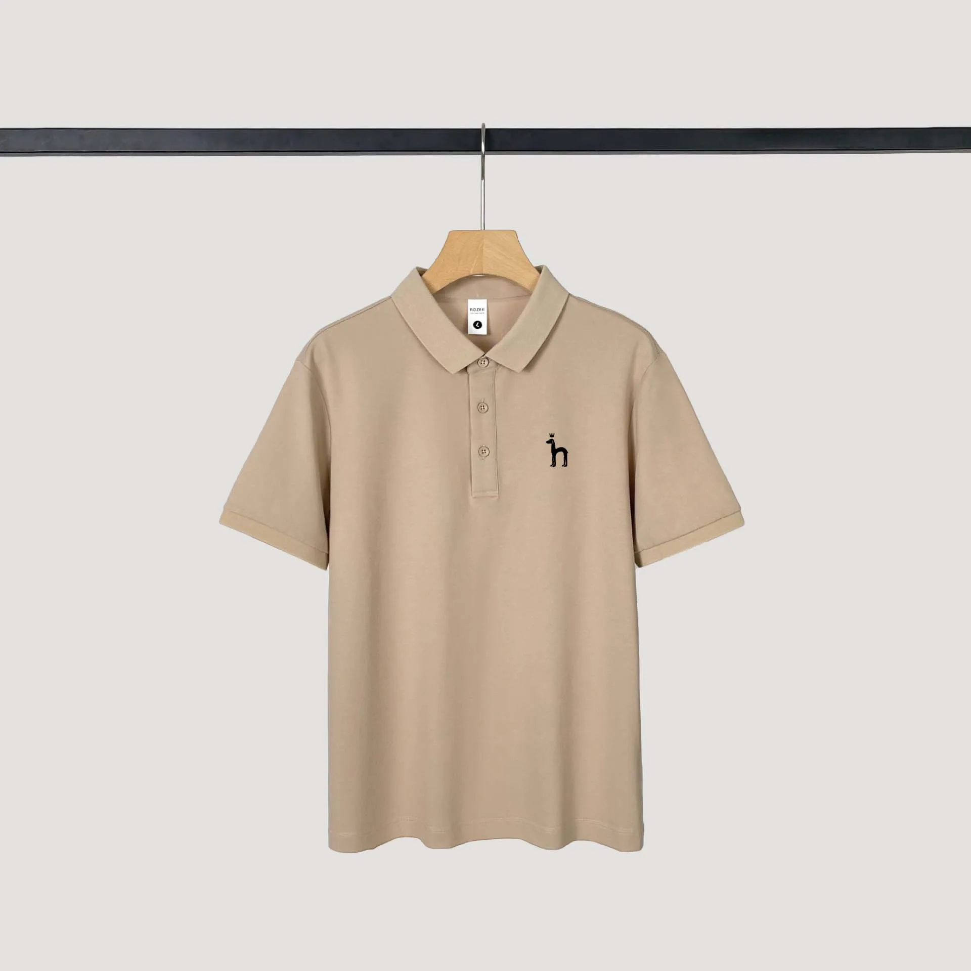 2023 Men's Solid Polo Wear Shirt Lapel HAZZYS Short Sleeved Golf Men Fashion Summer Thin Casual Loose Tops Business Commuting