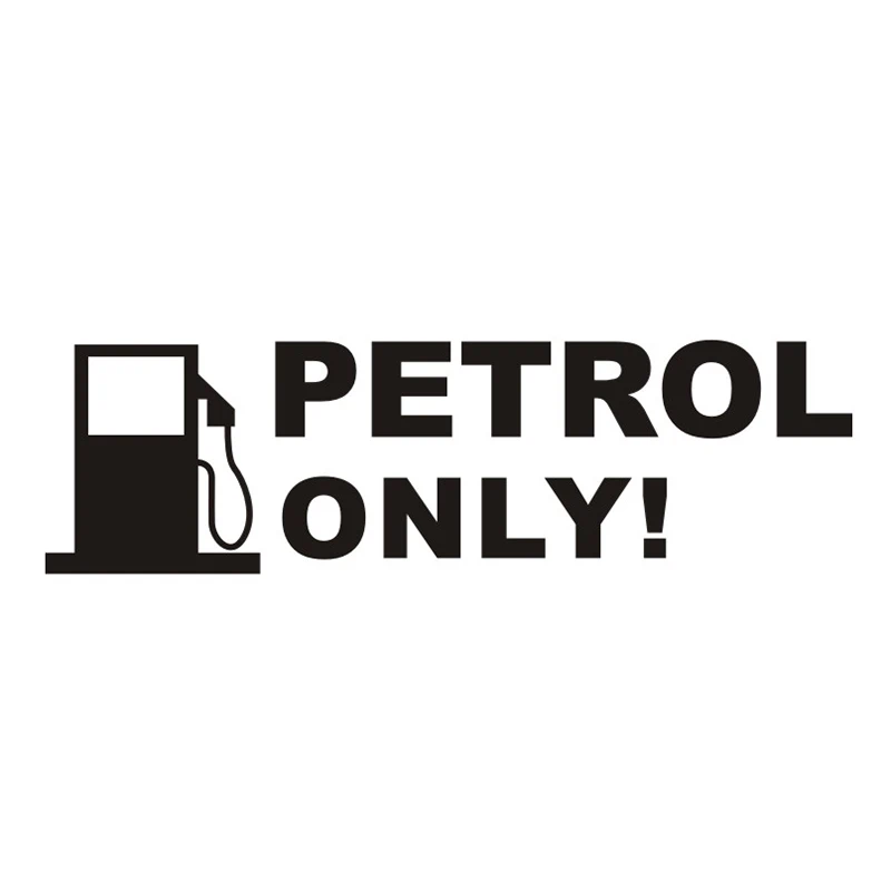 

PETROL ONLY Text Car Sticker Removable Car Decal Waterproof Car Decals
