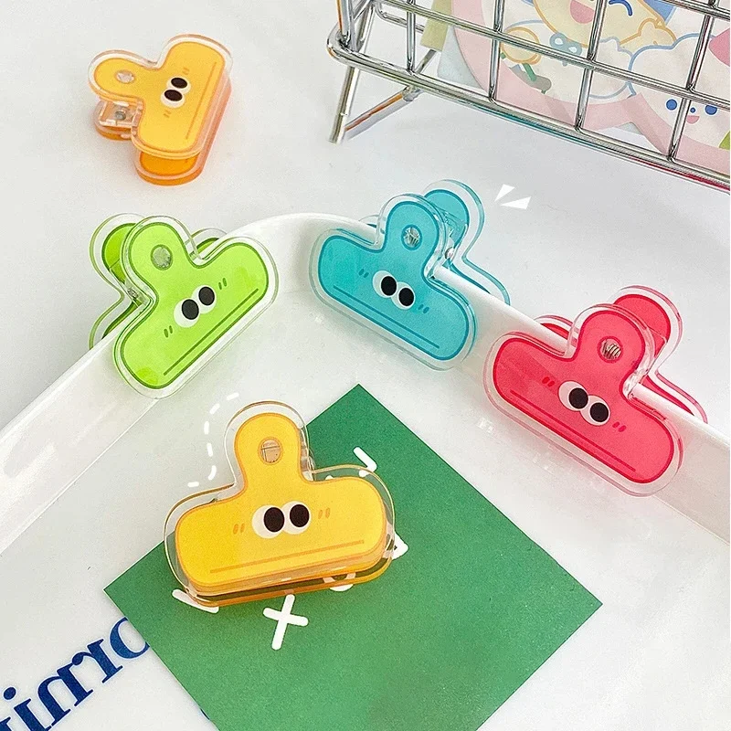 

4 шт., Разноцветные Акриловые зажимы для канцелярских принадлежностей