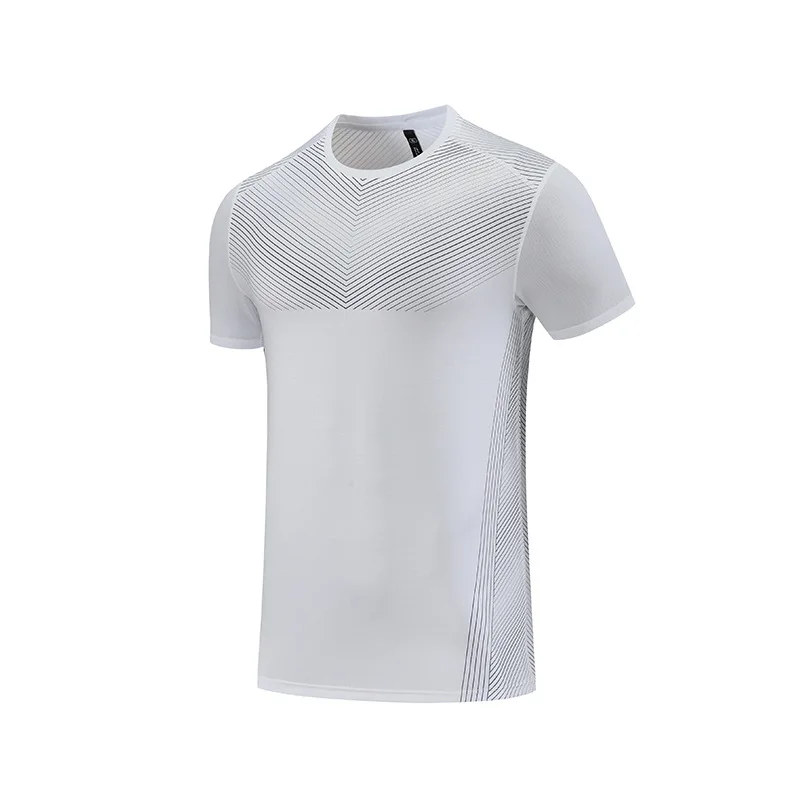\Gym Shirt Sport T Shirt Men Short Sleeve Running Shirt Men Workout Training Tees Fitness Top 2023 Polyester Sport T-shirt
