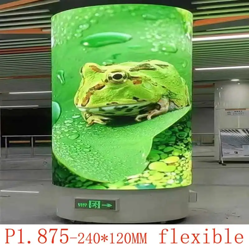 

Full Color HD Indoor Flexible Display P1.875 RGB LED Matrix Module 240X120mm 128x64 Pixel Advertising Screen Panel