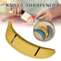 cutter sharpener simulation banana shape design whetstone cutter grinder easy to hold kitchen gadgets afilador cuchillos