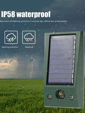 Солнечный ультразвуковой отпугиватель APWIKOGER для животных