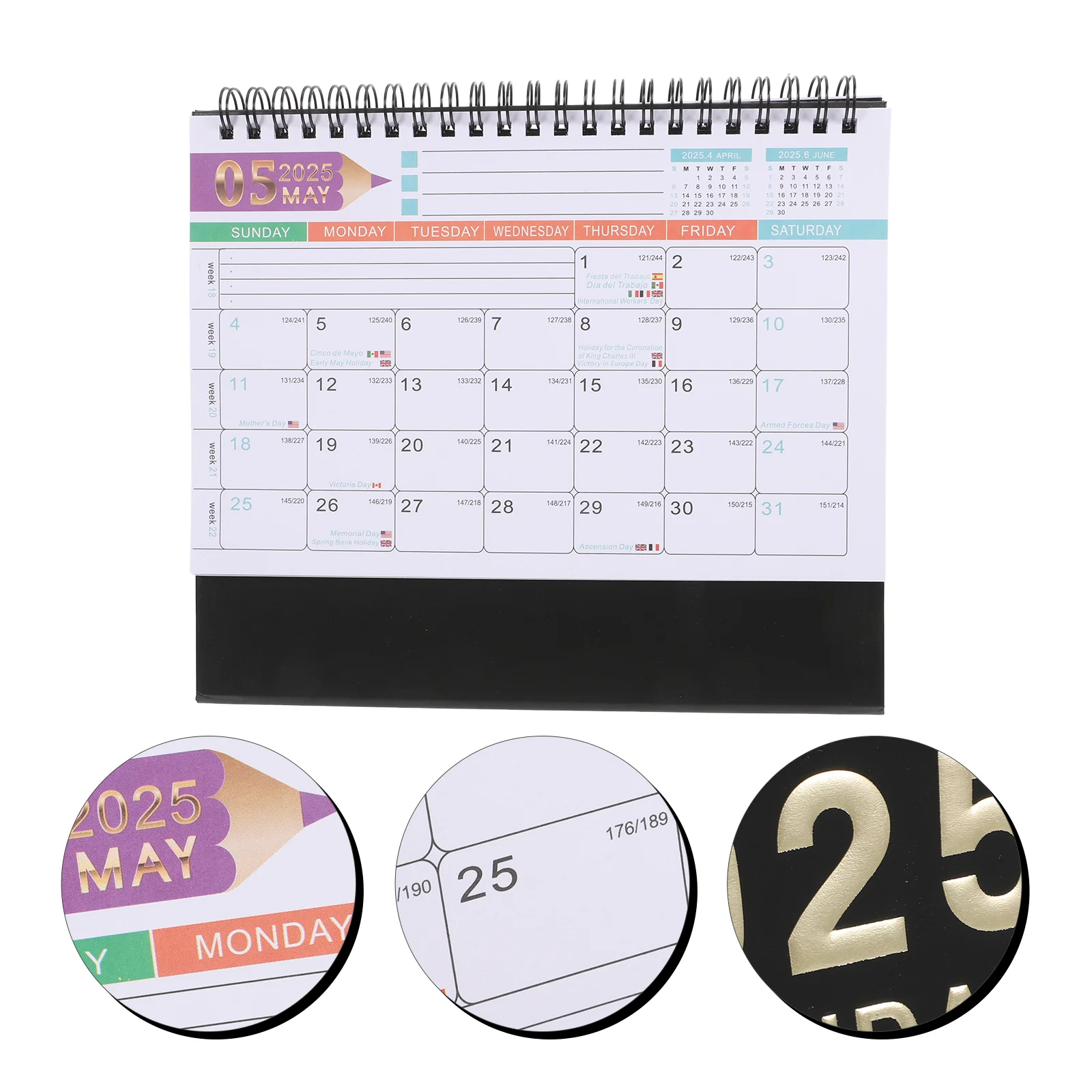 Настольный календарь 2025 стоячие календари для учителей маленький ежемесячный