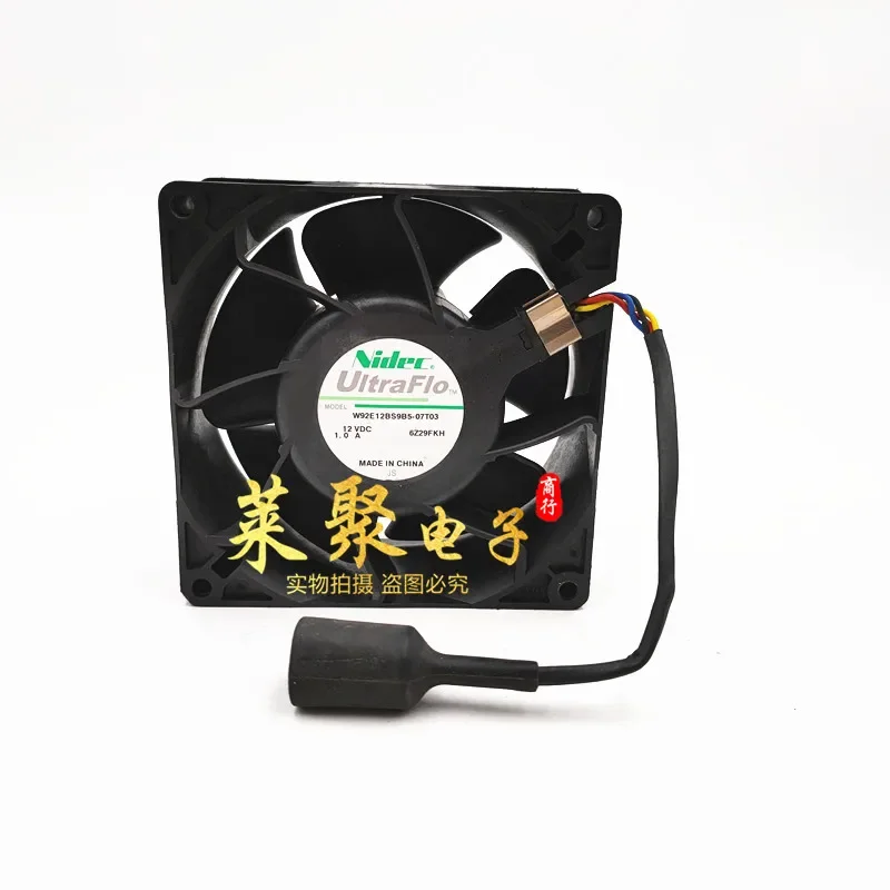 Nidec W92E12BS9B5-07T03 DC 12V 1.0A 4-проводной охлаждающий вентилятор для сервера