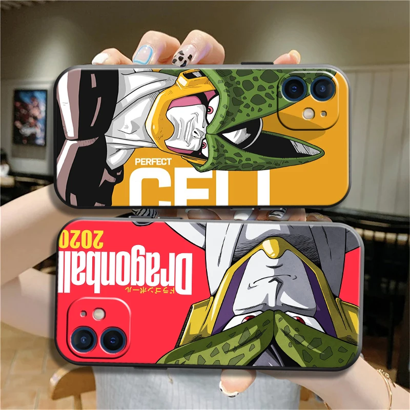 

Japan Anime Dragon Ball Funda Phone Case For iPhone 11 13 12 Pro Max 12 13 Mini X XR XS MAX SE 2020 7 8 6s Plus Celular Black