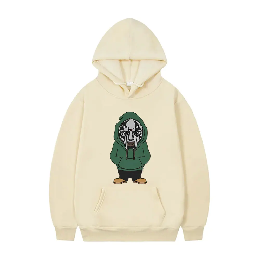 Толстовка Rapper Mf Doom с мультяшным принтом Madvillain металлическая маска графический