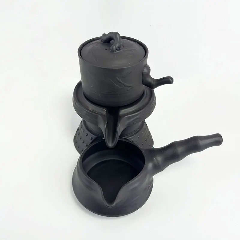 Фиолетовый глиняный чайный набор B06 домашняя ленивая чайная посуда фиолетовый