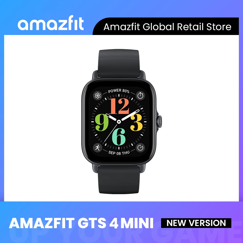 [Новая версия] Смарт-часы Amazfit GTS 4 mini 150 + спортивные режимы 1 75 дюйма HD дисплей AMOLD