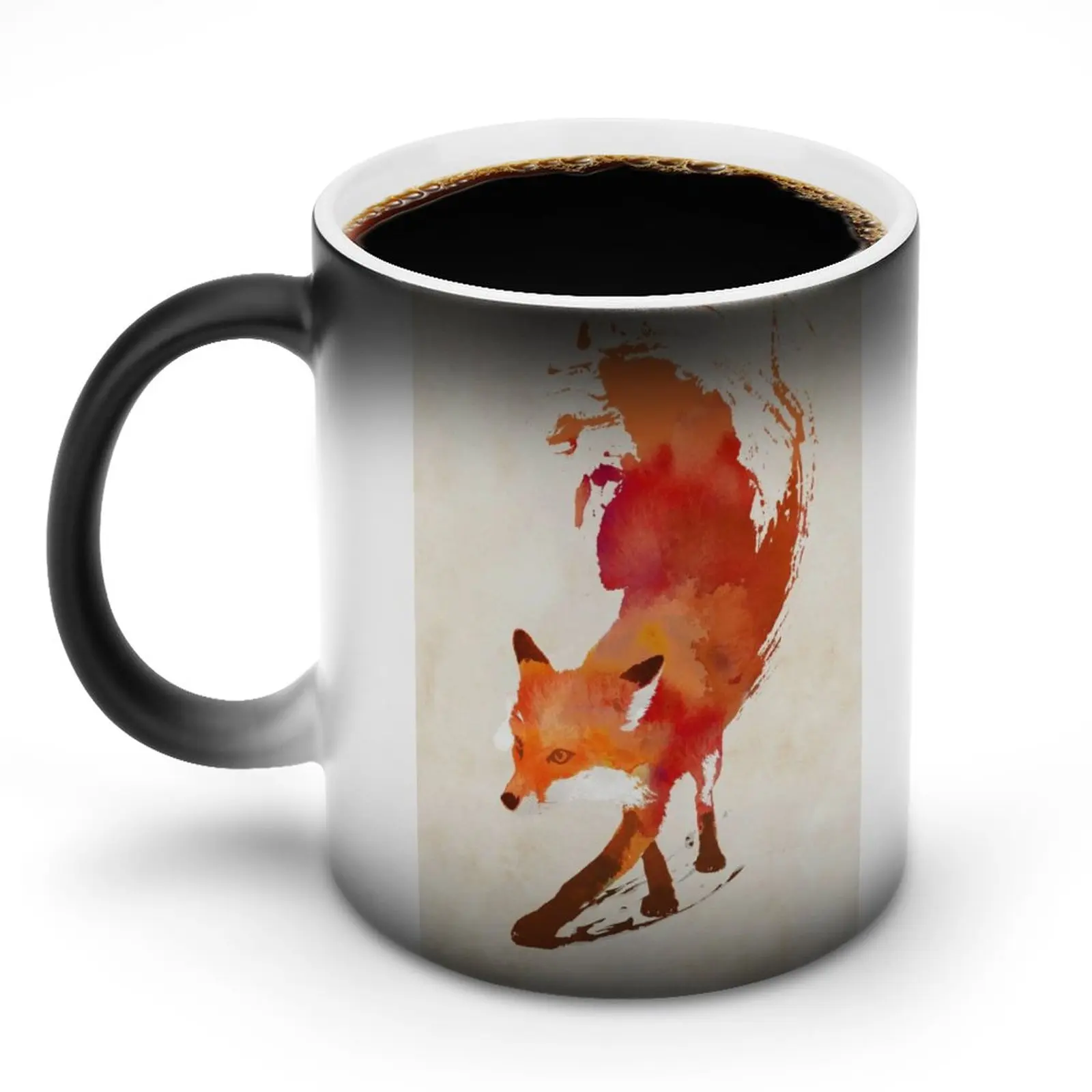 

Fox Mug Ceramic Cappuccino Mug The Changes Color Cheap Novelty Cups