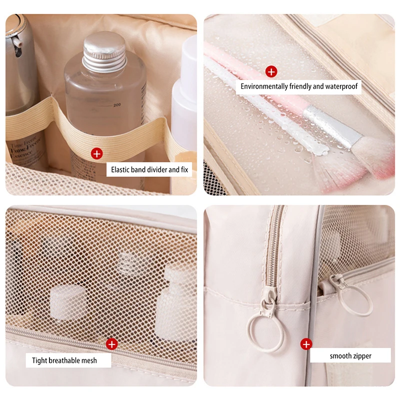 Уличная дорожная портативная косметичка большой вместимости водонепроницаемый