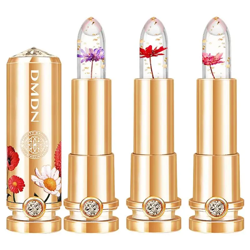 

PH Lip Balm Moisturizer Flower Jelly Lipstick Waterproof Temperature Color Change Lip Gloss Long Lasting Lip Plumper For Women