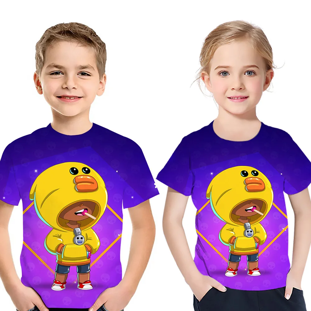 Детская футболка игровая ворона и звезда 3d футболки для мальчиков девочек