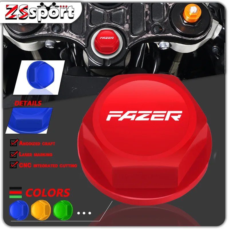 

For YAMAHA FZ8 2010-2016 FZ1/FAZER1000 2006-2012 Motorcycle Accessories CNC M28*1 Steering Stem Head Nut Screw