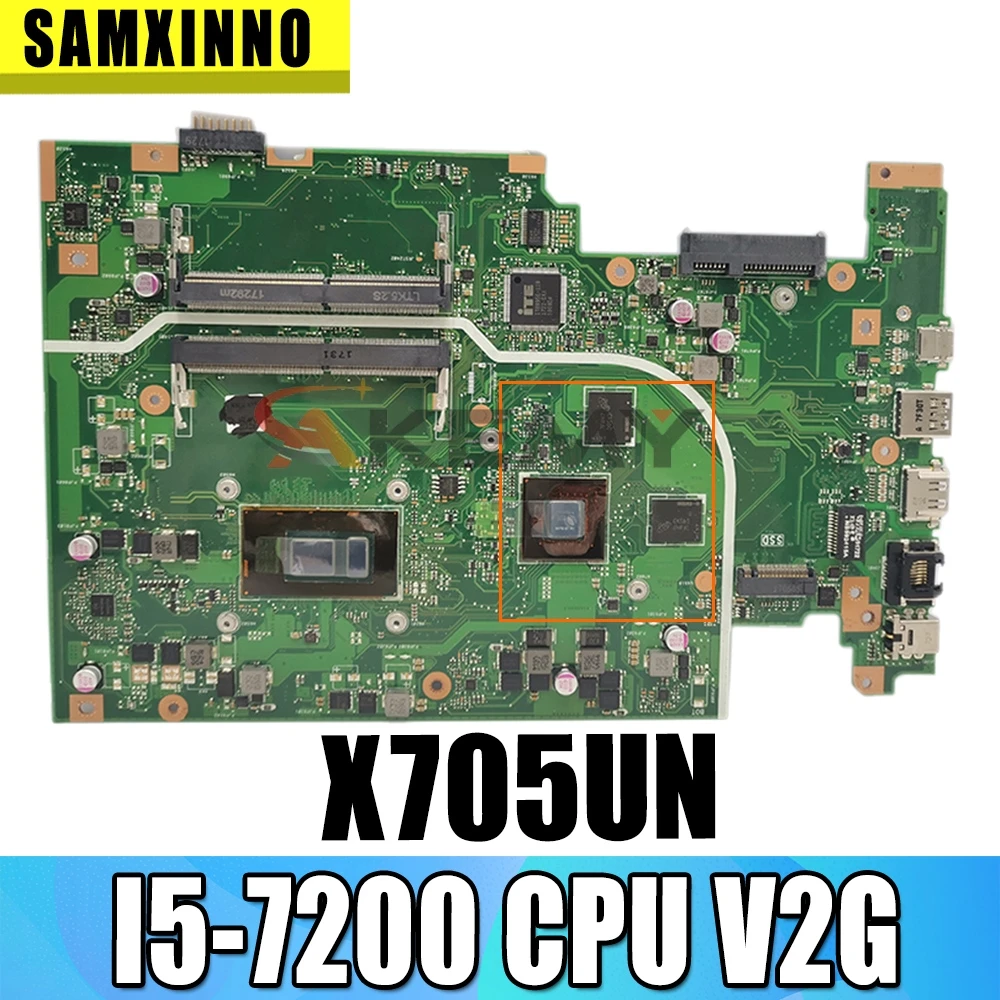 

Материнская плата для ноутбука Akemy X705UN Материнская плата ASUS X705UQ X705UN X705UB X705U 100% Test OK I5-7200 CPU V2G