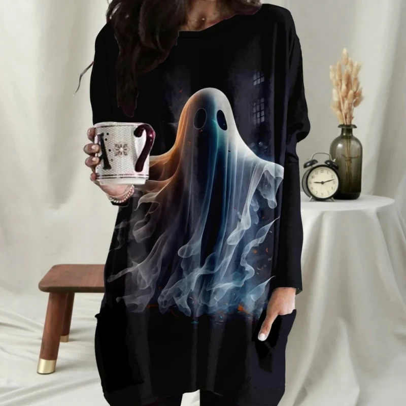 Рисунок 3 - Женская футболка с круглым вырезом и длинным рукавом