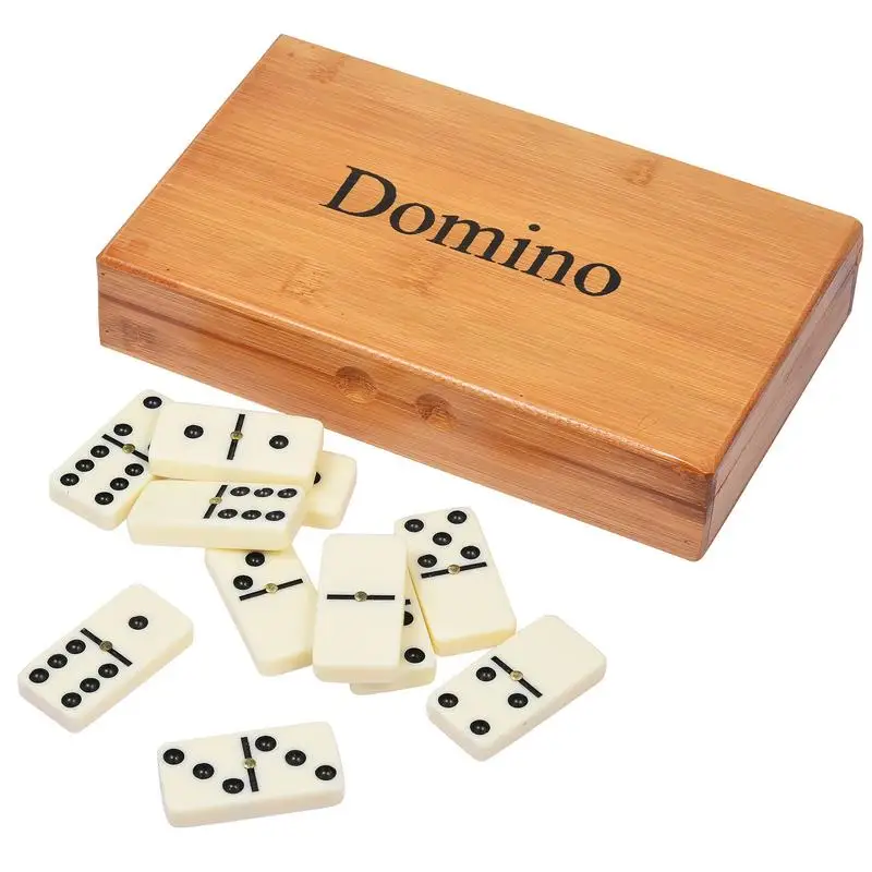 

Набор Dominos Double 6, Классическая игра-домино на поезде, 28 деревянных семейных домино, классический набор домино, игры в горошек, мексиканские игры-домино