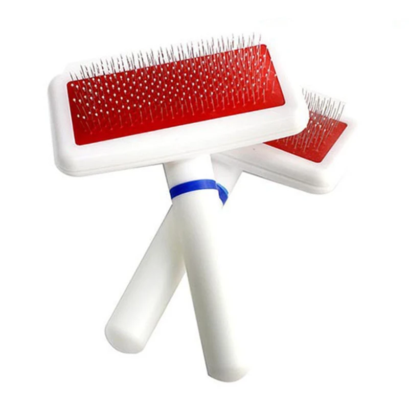Dog Hair Comb White Airbag Stainless Steel Needle Pet Cat Cleaning Brush Remover |