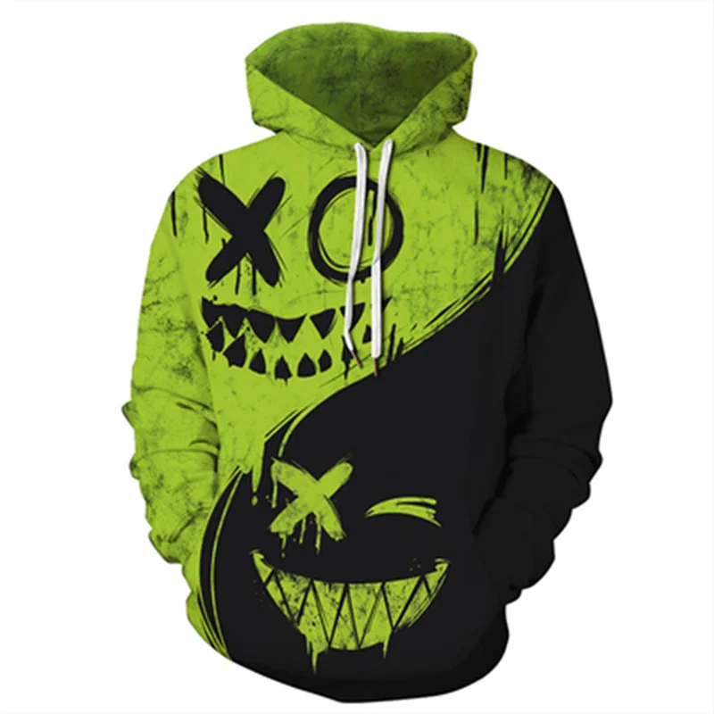 

New 3d Hoodies Halloween Christmas Jack Angel Pullover Unisex Couple Sportwear Holiday Funny Tops