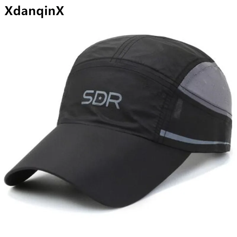 

XdanqinX 2022 Summer New Men Women Mesh Cap Ultra Thin Breathable Baseball Caps Fashion Casual Sports Cap Anti-UV Travel Hats