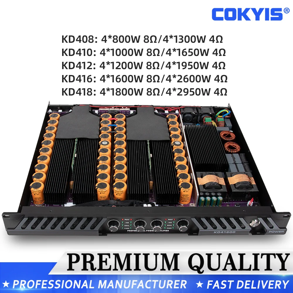 Цифровой усилитель 4 канала 4x1800 Вт 10000