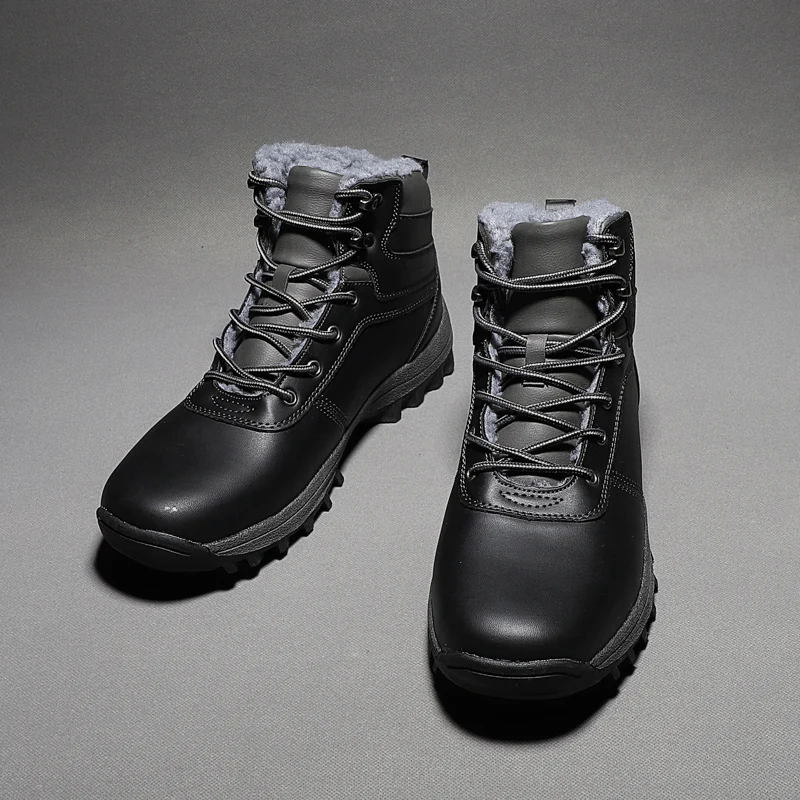 

Outdoor High Top Mountaineering Shoes Winter Snow Boots Thermal Plush Cotton Shoes Waterproof Casual Sports Shoes