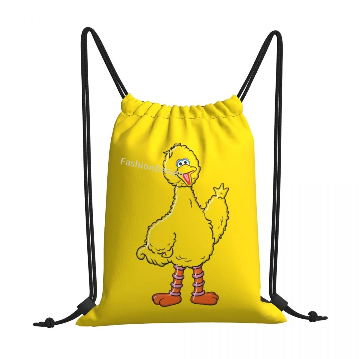 

Big Bird Sesame Street Bert Educational Animation Portable Shopping Drawstring Bags Riding Backpack Gym Shoes Storage Backpacks