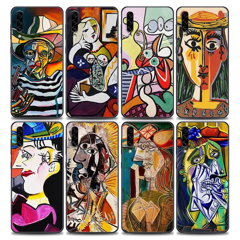

Picasso Abstract Art Painting Phone Case for Samsung A10 A20 A30 A30s A40 A50 A60 A70 A80 A90 5G A7 A8 Soft Silicone