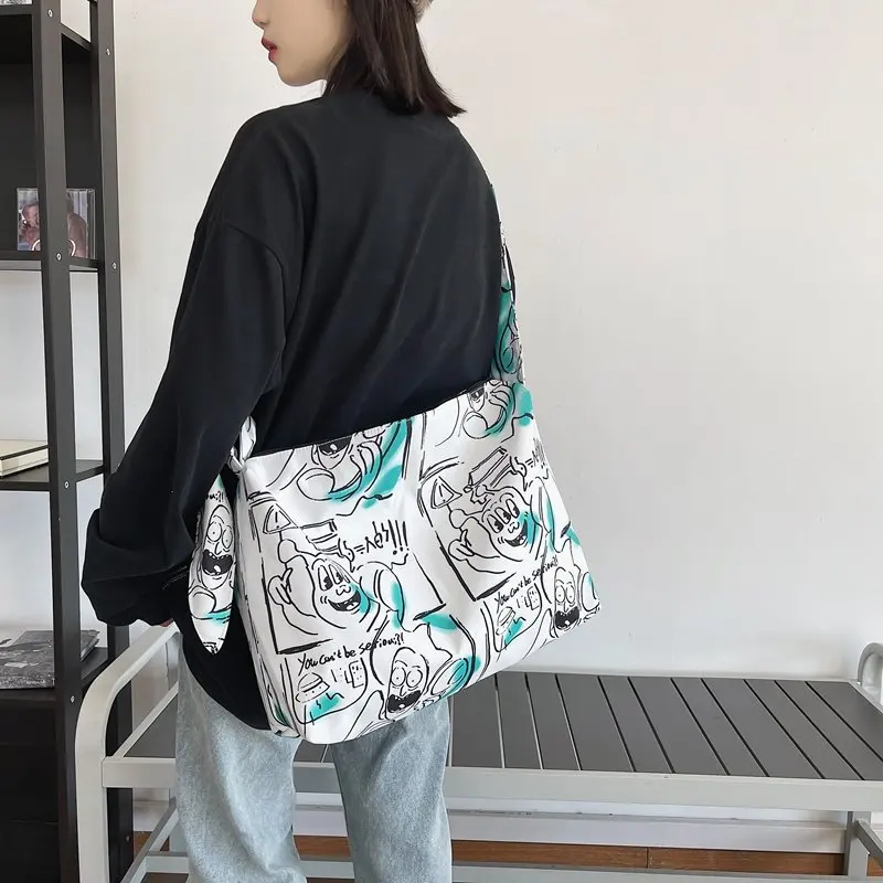 

Ladies Punk Nylon Large Capacity Crossbody Shoulder Bag Women Tote Bag Shopper Crossbody Bags For Women