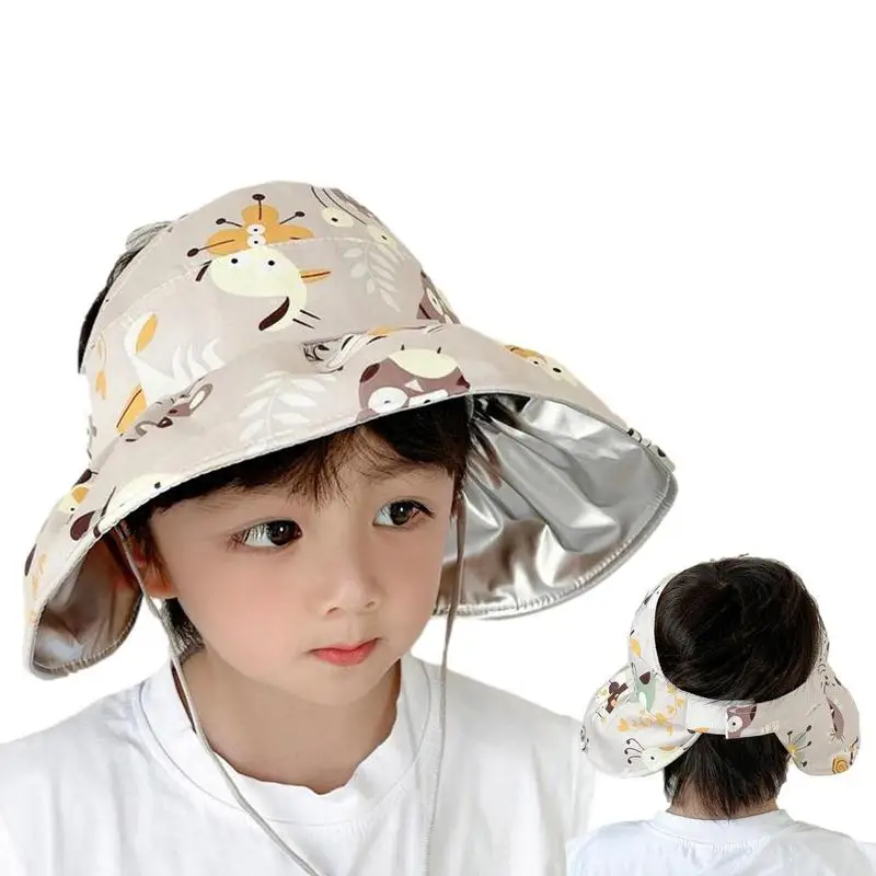 

Kids Hats Girls Sunscreen Visors For Kids Summer Wide Brim Kids Visors Sun Hats With UV Protection For Outdoor Camping Travel