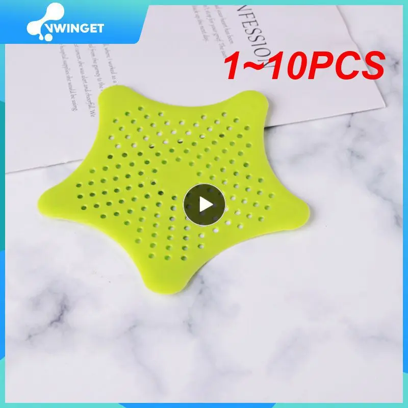

Цветной пятиконечный фильтр для раковины из ПВХ, 1 ~ 10 шт.