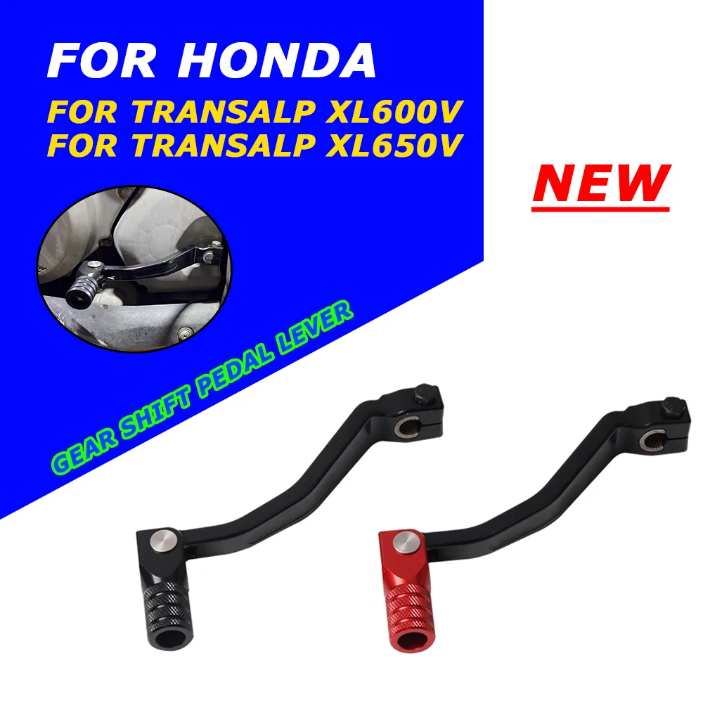Фото Для HONDA TRANSALP 600 650 XL600V XL650V XL 600 В 650 В аксессуары для мотоциклов рычаг переключения передач кованый стержень педали переключения передач с ЧПУ №1