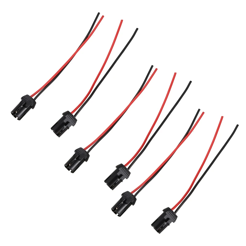 

6X T10 W5W Auto Light Bulb Socket Lamp Holder Connector Extension