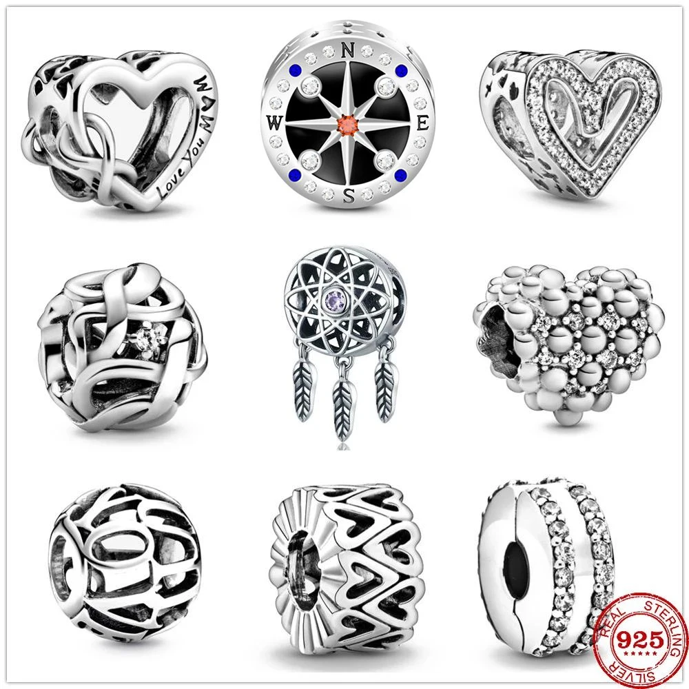 

New Love You Mum Infinity Heart Charm Bead fit Original Pandora charms silver 925 Bracelet Pulsera DIY Women Berloque