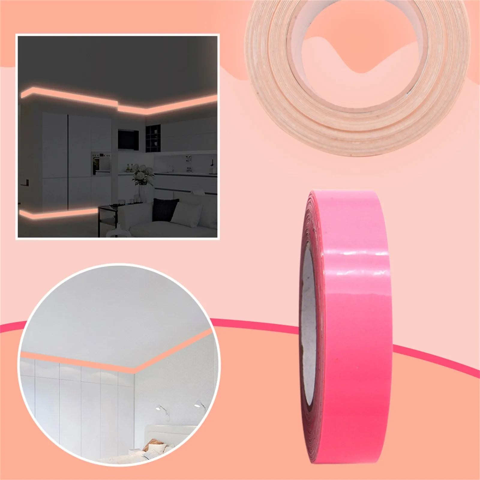 

Ночной светильник, предупреждающий Ночной светильник, наклейка, Ночной светильник, лента, флуоресцентная светильник вая полоса, несколько ...