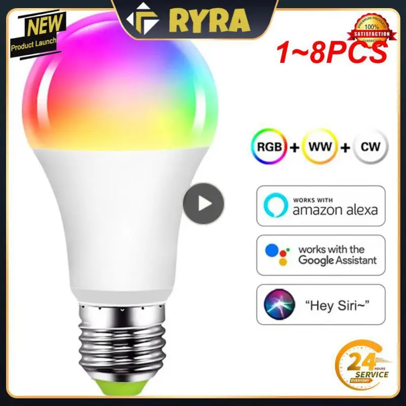

Умная лампа E27 с поддержкой Wi-Fi, 1-8 шт.